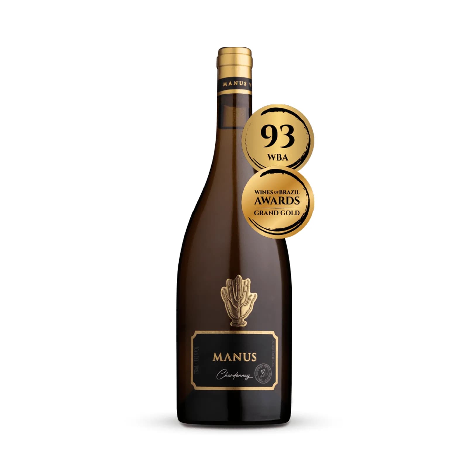 Vinho Fino Branco Seco Manus Clássico Chardonnay